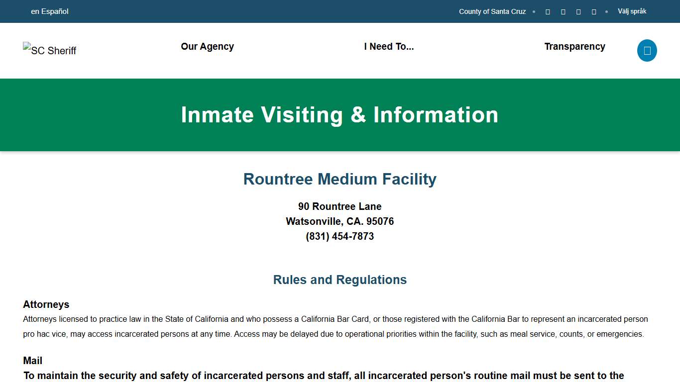 Rountree Medium Facility